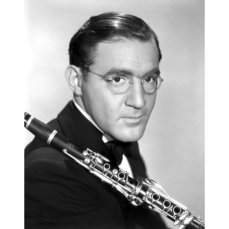 Globe Photos Entertainment Portrait Of Benny Goodman On Paper Print